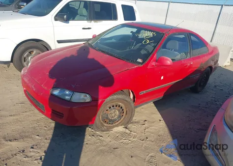 1993 Honda Civic Ex z USA, uszkodzony, nr VIN 1HGEJ125XPL037519